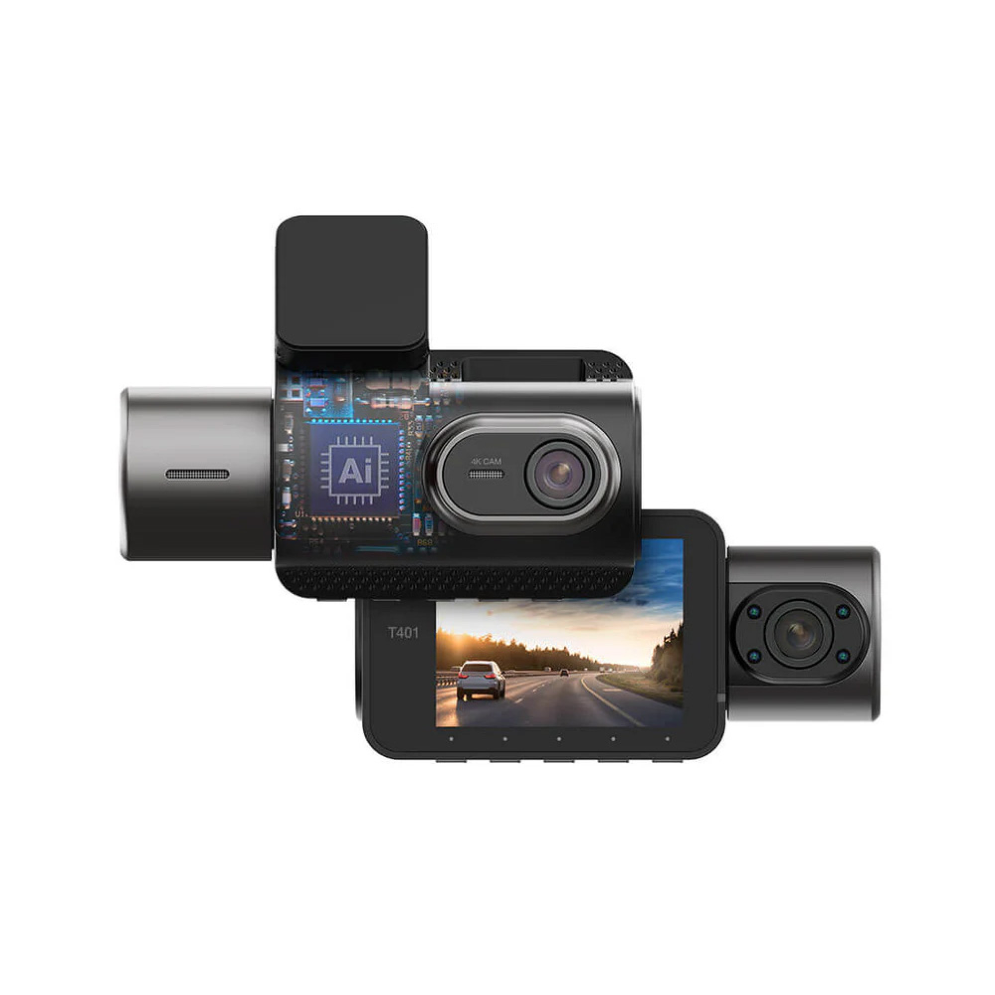 Видеорегистратор TYPE S T401 4K Dual View Dash Cam with AI